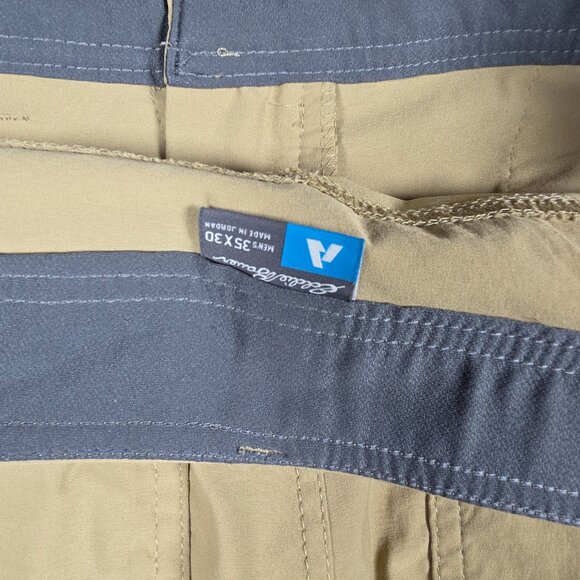 Eddie Bauer Cargo Pants Mens 35x30 Beige First Ascent Straight Fit Performance - Picture 9 of 12